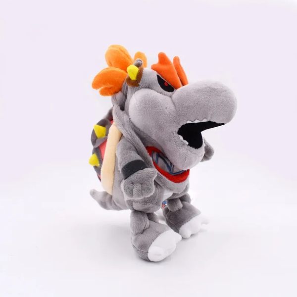 Jouet en peluche série Mary, Dragon de feu en os gris Bowser Son, compagnon de jeu pour enfants, vente en gros, 2024