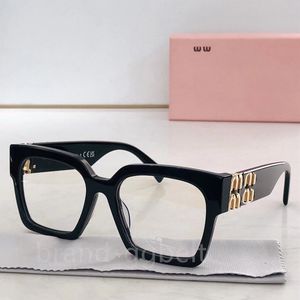 2024 gros nouveau cadre de haute qualité lunettes optiques de créateur de mode mius rétro métal sans cadre lentille transparente animal vintage classique lunettes claires musid005