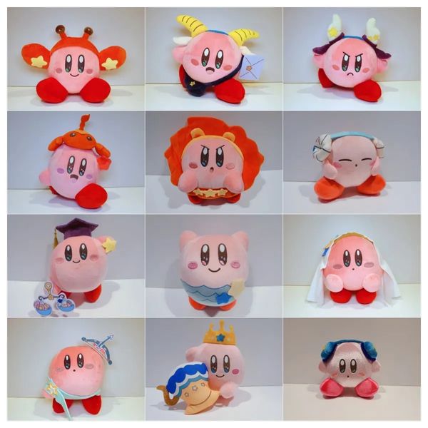 2024 Venta al por mayor nuevos productos Kirby constelación juguetes de peluche Leo Sagitario Virgo Géminis estatuilla regalos para niños