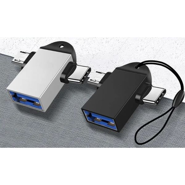 2024 nuevo adaptador USB dos en uno tipo c/Android TYPE-C al adaptador USB3.0 OTG