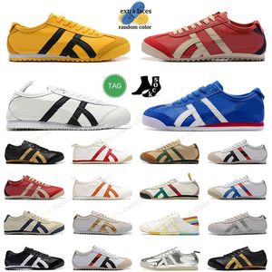 2024 vente en gros Onitsukass Tiger Mexico 66 Chaussures de sport Designers Baskets jaune Noir Blanc Bleu Rouge Beige Low Mantle Vert Crème Baskets Femmes Hommes mocassins