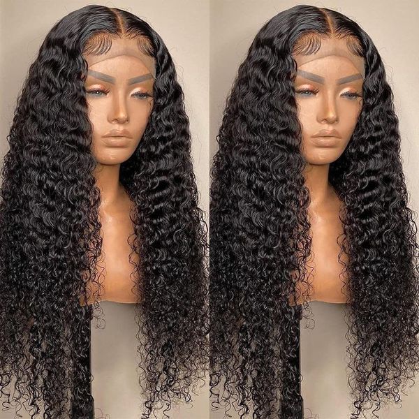 2024 Precio al por mayor 26 pulgadas Fiestas de pelucas largas y calientes Cabello ondulado pequeño para mujeres negras América América Fashion Lace Front Rose Net Long Curly Wig
