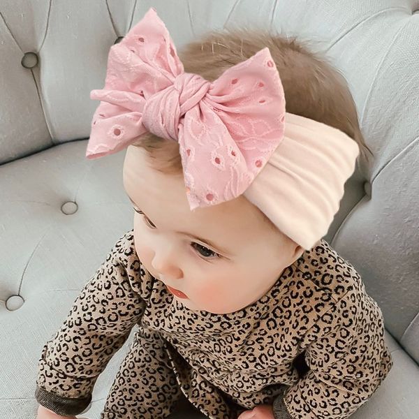 2024 Precio al por mayor Lovely 10 Colors Baby Girl Accesorios para el cabello Hot Sale Nylon Headband Nylon Candy Soft Color Girl Inglaterra Cabello Headband Bow Bands Bandas para el cabello