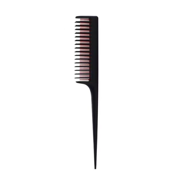 2024 Prix de gros Trois rangées pointues pointues coiffure coiffure chaude américaine couleurs brosse pour les hommes pour hommes Top Antistatic Hair Tip Brush Peigt pour beaucoup de poils