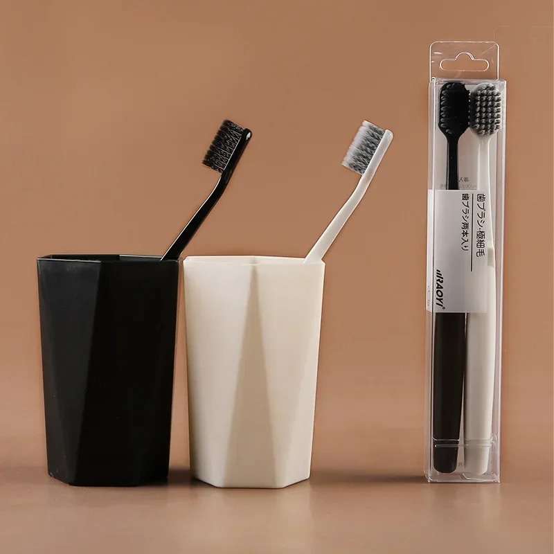 2024 breedhoofdige tandenborstelpaar Japanse series 2 zachte tandenborstel kleine plaat paar tandenborstel voor paar tandenborstelset