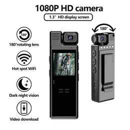 2024 WiFi Mini Camera 1080p Enregistreur vidéo numérique portable Bodycam Infrarouge Vision nocturne Caméscope Sports extérieurs Camara 240407
