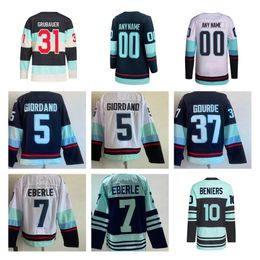 2024 Winter Classic Hockey Jerseys Vince Dunn Oliver Bjorkstrand Jaden Schwartz Jared McCann Matty Beniers Eberle Yanni Gourde Tye Kartye Philipp Grubauer Larsson Larsson