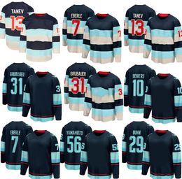 2024 Winter Klassieke Heren Hockey Jerseys Thuis Diepzee Blauw Premier Kraken Grubauer Kraken Grubauer Gourde Tanev Jersey Dhgate Yakuda Voor Heren 2024