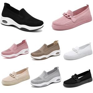 2024 zapatos de mujer de invierno Senderismo Correr Zapatos planos Versátil Negro Blanco Entrenadores ligeros Lindo Fondo grueso Tamaño grande 36-41