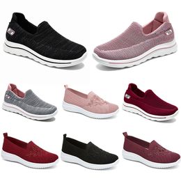 2024 hiver femmes chaussures randonnée course doux décontracté chaussures plates mode respirant pratique polyvalent noir blanc formateurs grande taille 36-41