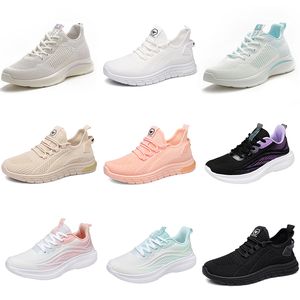 2024 Winter Vrouwen Schoenen Wandelen Hardlopen Zachte Casual Platte Schoenen Mode Zwart Beige Paars Trainers Big Size 35-41 GAI XJ