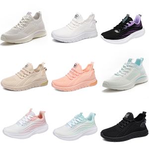 2024 Winter Vrouwen Schoenen Wandelen Hardlopen Zachte Casual Platte Schoenen Mode Zwart Roze Beige Bule Trainers Big Size 35-41 GAI XJ