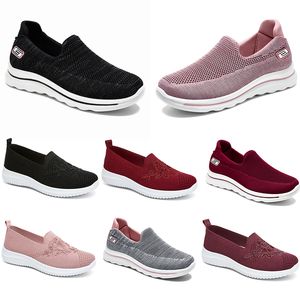 Chaussures d'hiver pour femmes, chaussures de randonnée, de course, souples, plates, respirantes, noires, blanches, grandes, noires, violettes, confortables, taille 36-41, 2024