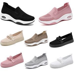 2024 hiver femmes chaussures randonnée course chaussures plates souples polyvalent noir blanc formateurs fond épais respirant grande taille 36-41