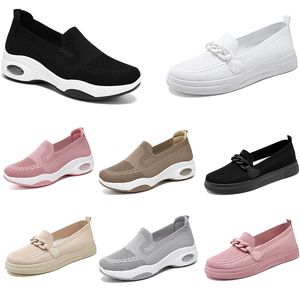 2024 hiver femmes chaussures randonnée course doux chaussures plates décontractées noir gris formateurs grande taille 36-41