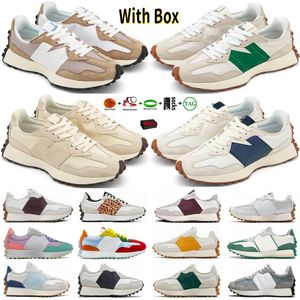 2024 con caja diseñadora casual 327 zapatillas de carrera hombres mujeres beam luna caslanca crema verde realal leopardo estampado 327s zapatillas para hombres jogging para hombres entrenadores deportivos