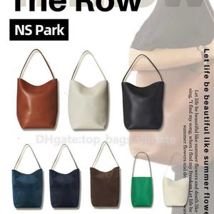 2024 Femme 3size Wallte épaule blanc sac à main blanc le sac de godet fourre-tote de la Row Luxurys park