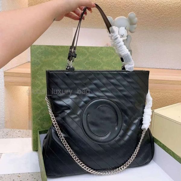 2024 Mujer Blondies Bolsas de hombro Bolsa de diseñador Tote Bolso mediano Bolsos de lujo Bolsos de gran capacidad Totes de cuero 5A Negro Plata