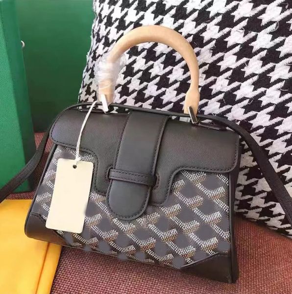 2024 Mujer Madera Saigons Bolsas Bolsa de diseñador Bolsas de hombro crossbody Bolso de lujo de madera Pequeño teléfono Monedero Cruz Cuerpo Imprimir Letras 5A Alta calidad Dhgate