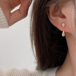 Boucles d'oreilles en or jaune 14k pour femmes, pendentif goutte d'eau, bijoux d'été, Cool, cadeau d'amitié pour fille, 2024