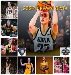 2024 FINALES FINAL QUATRE IOWA HAWKEYES BASKETBALL JERSEY NCAA COLLEGE CAITLIN CLARK LUKA GARZA 10 JOE WIESKAMP 5 CJ FREDRICK 3 BOHANNON 30 CONNOR MCCAFFERY 4 AHRON