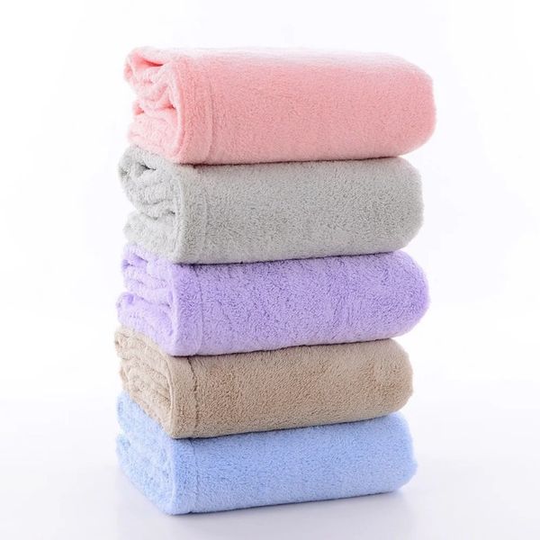 2024 Mujeres Sombrero de secado para el cabello Toalla de toalla de secado rápido Batio de baño Microfibra Capa de toalla sólida Súper absorción Turban