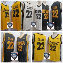 2024 mujeres hombres jóvenes Final cuatro 4 Jersey Iowa Hawkeyes Baloncesto NCAA College Caitlin Clark Tamaño S-3xl