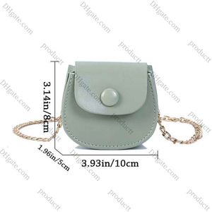 2024 Femmes Mini Sacs à bandoulirs Sac à main Mesdames Sac de selle de chaîne polyvalente simple Pu Leather Femme Crossbody Messenger Bag Az