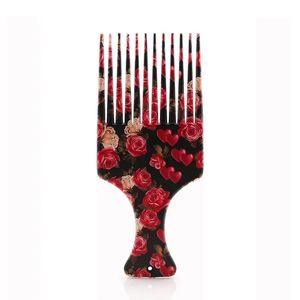 2024 Femmes Plastic Hair Peigt Hair Fork Masage Wide Drips Curl Peigt Styling Tool pour les cheveux de cheveux à cheveux larges ensembles de coiffure