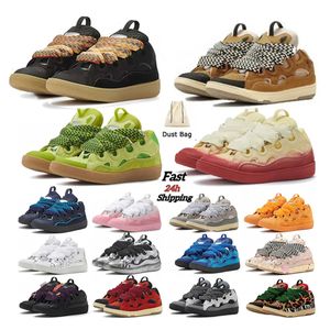 Dames 2024 Leer luxe casual schoenen Fashion Loafers Casual sneakers kalfsleer flats heren sneakers luxe merkschoenen