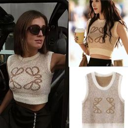 2024 TANQUES DE MUJER COPS COMBAS COMBA DE LA CAPILLA DE LA MUJERES Jacquard Diseño con chaleco de ombligo expuesto Summer Fit Slim Fit sin mangas