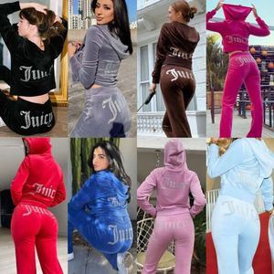 2024 Ensemble deux pièces pour femmes Pantalon Veet Femmes Ensembles juteux Juciy Coutoure Survêtement Sweatsuits Costume de sport 555ttt