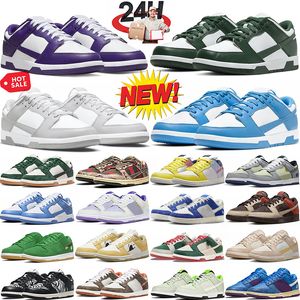 2024 Dames Heren lage designer schoenen wit zwart panda gefluister argon grijs mist roze schuim vintage marine Valentijnsdag Pasen heren dames casual sneakers