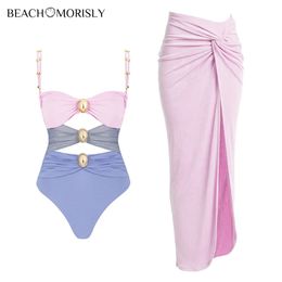 2024 Conjunto de traje de baño para mujer Cubierta de vacaciones Traje de baño Ropa de playa Traje de baño Monokini Bikinis para mujer Conjuntos de dos piezas 240322