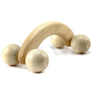 2024 Rouleau de carrosserie en bois 4 roues Boules Masseur Brack jambe arrière Pied Hand Nou à épaule Muscle Mascle Relief Massage Tool - pour 4 roues