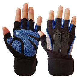 2024 Workout gymhandschoenen Gewichtheffen vingerloze handschoenen heren dames gevulde niet -slip palmbescherming polsbekledingen - voor gewichtheffen handschoenen
