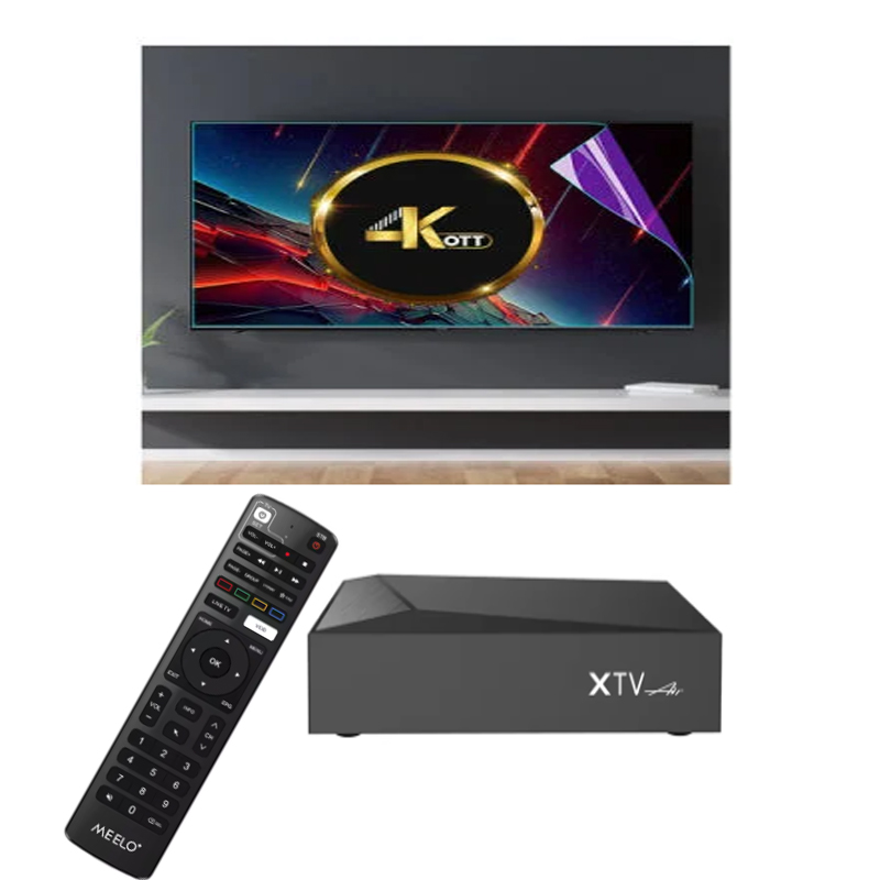 2024 XTV Air mit BT Remote Das neueste Modell TV -Box 4K 4K -Spieler Android 11 2 GB RAM 16 GB ROM 5G Dual WiFi Set Top Box Fügen Sie 4K OTT 12m TV für US Netherlands Spain UK European hinzu