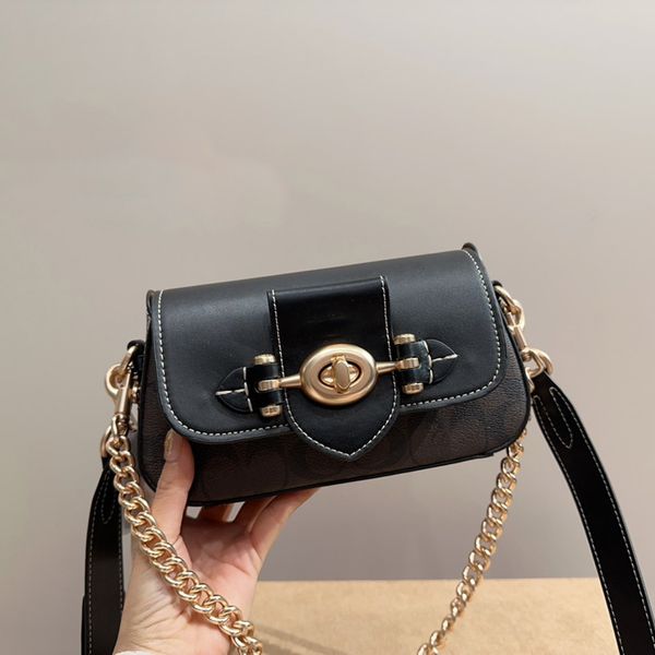 2024 Y2K Classic Brand Designer Bag Cool Girl Crossbody Mini Brie Flap Gold Sliver Cadena Bolsas Minis Tote Bolso Monedero Monedero Grained Grace Style