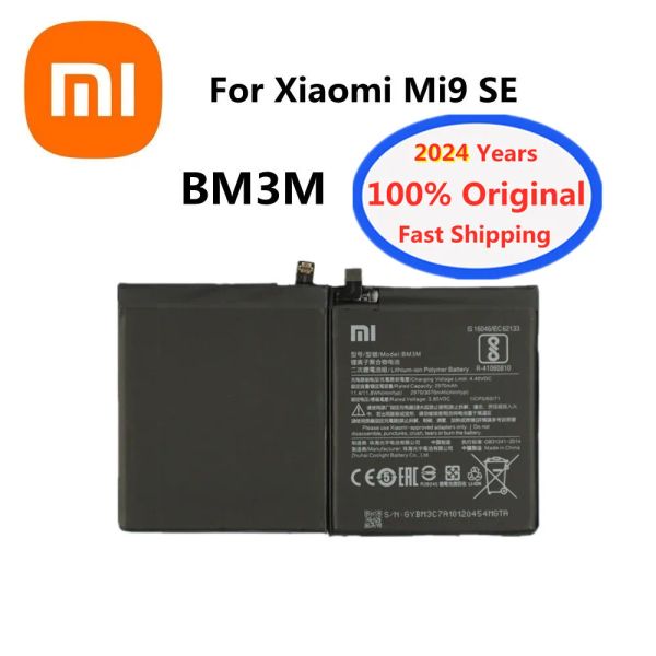 2024 años NUEVO Xiao MI 100% Batería de reemplazo original para Xiaomi Mi 9 SE MI9 SE BM3M 3070MAH Batería de teléfono genuino en stock