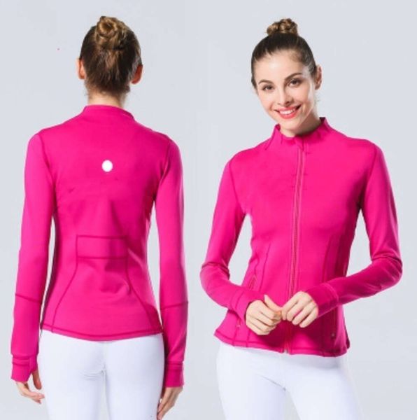 2024 Yoga Veste Femmes LululemenlI Définir Entraînement Sport Manteau Fitness Sports Séchage Rapide Activewear Top Solide Zip Up Sweat Sportwear Vente Chaude 11009ess