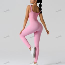 2024 Yoga Cross Strect Stretch Stretch Side Line Pantalons Sports Fitness Fitness High Stretch Tamin Tock Sexy Underwear Jumpsuit Skin Not Bralette Nine Tirapugni Pilates