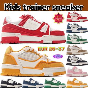 Lage designerschoenen voor kinderen voor jongensmeisjes Trainer Sneaker zwart denim groen roze rood geel kaki jongens casual sneakers meisjesmode platte trainers dagelijkse outfit luxe schoen