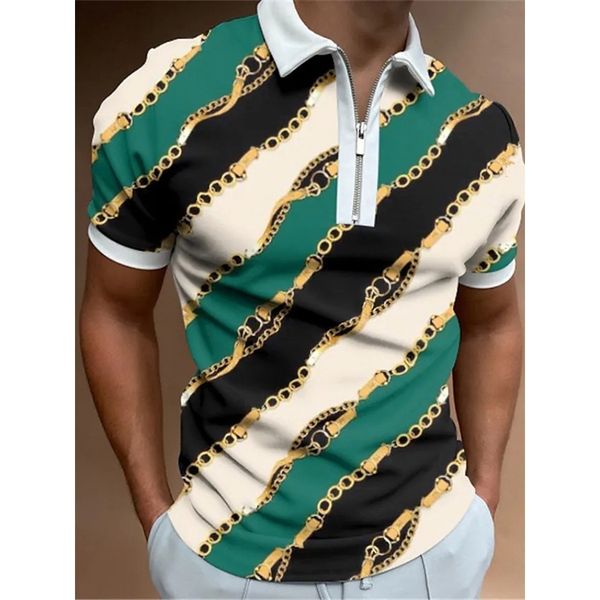 2024 Polo con cremallera Camiseta de manga corta de algodón para hombre Camiseta ajustada de alta calidad Vender como pan caliente Un guante Polo de golf informal Camiseta de marca Nuevos productos Diseñador Popular