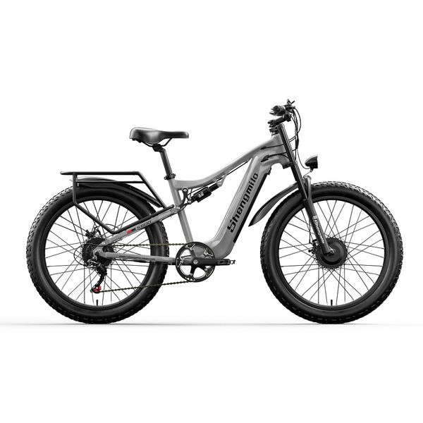 202426 pulgadas de playa eléctrica Montaña Shengmilo Bike 2000W Dual Ebike City Fat Tire Bicycle 17.5AH 48V Samsung Suspensión completa E-Bike S600 E-MTB