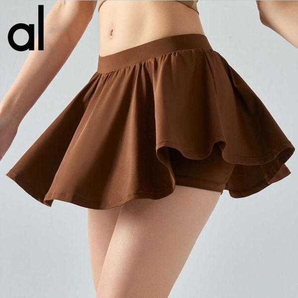 Aloyoga – robe de Tennis Anti-lumière, faux short de sport deux pièces pour femmes, ample, loisirs, Fitness, beauté, pantalons de Yoga, nouvelle collection été 2024