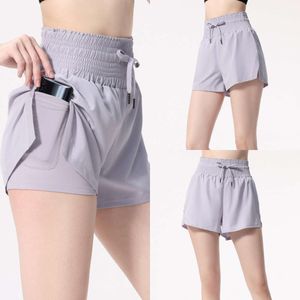 2024Aloyoga Femmes Nouveaux Shorts Anti-éblouissement Sport Taille Haute Yoga Fitness Pantalons Chauds, Séchage Rapide Short D'entraînement De Course Prix De Gros Marque Mouvement Shorts