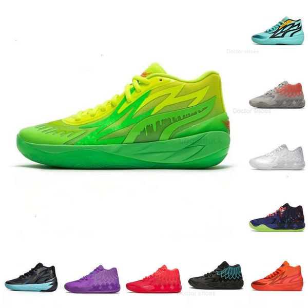 2024Ball MB 01 Chaussures de basket-ball Rick Rouge Vert et Morty Galaxy Violet Bleu Mb.02 Gris Reine Buzz City Melo Chaussure de sport Trainner Baskets Jaune Top Quailty