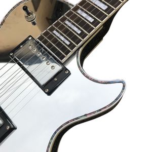 Guitare électrique personnalisée de haute qualité, boutique personnalisée, fabriquée en chine, touche en palissandre, matériel chromé, livraison gratuite, 2024
