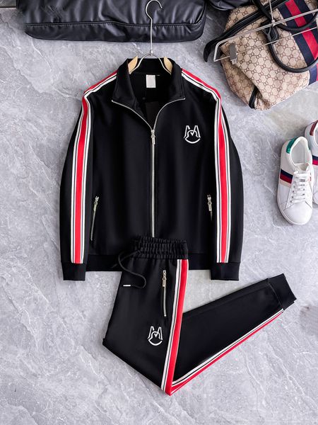 2024Fashion Men de la survêtement modèle de survêtement imprimé femmes Tracksuit Casual Outdoor Mens Sportswear High Quality Two Pieces Jacket # A15