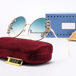 2024 Fashion Femmes Lunettes de soleil Luxurys Brand Designer Femmes Vintage Sun Glasses UV400 Lunettes de soleil Ladys de soleil Lunettes de soleil Eyewear1949